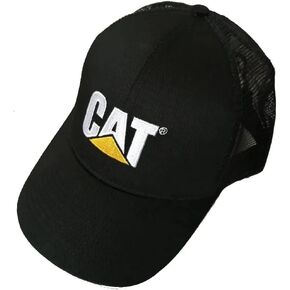 شعار Cat Caterpillar Black Mesh Backer Trucker Hat Truck Diesel Gear Cap