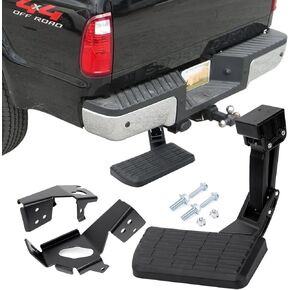 Truck Side Step Compatible with Ford F-250/F-350/F-450 2007-2022 | 75313-01A | Anti-Slip, Retractable Bed Step | Durable & Corrosion-Resistant |400 lbs Capacity