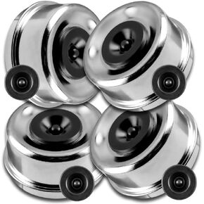 Trailer Bearing Dust Caps 2.72" with 4 Extra Rubber Plugs,Trailer Hub and Axle Dust Caps Grease Cover Caps for Most 7000 to 8000lbs Trailer Dexter Trailer Camper RV