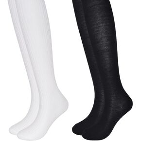 GAP Girls Rib Knit Tights, 2-pack Kids Tights, Soft & Stretchy, Comfortable Material