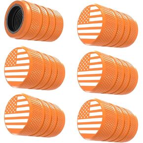Tire Valve Stem Caps, Black, 6 pcs/Pack, Anodized Aluminum Tire Valve Cap Set, Corrosion Resistant, Universal Stem Covers for Cars Trucks Motorcycles SUVs and Bikes (Black)