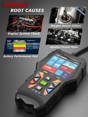 MOTOPOWER MP69040 Car OBD2 Scanner Check Engine Fault Code Reader Diagnostic Scan Tool, Yellow in Saudi Arabia