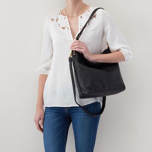 HOBO Pier Leather Shoulder Bag for Women, Convertible to Crossbody in Saudi Arabia