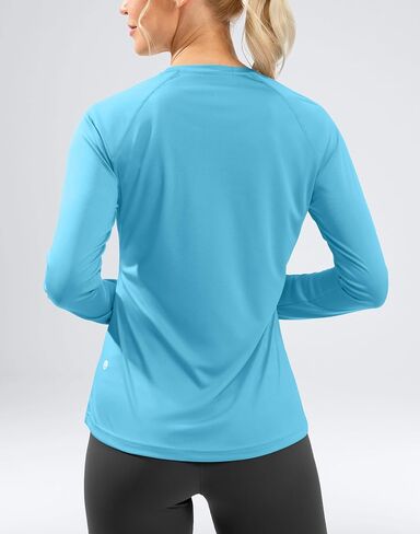 Women's UPF 50+ Sun Shirts Long Sleeve UV Protection Rash Guard Lightweight Quick Dry Workout Hiking Tops for Women in Saudi Arabia