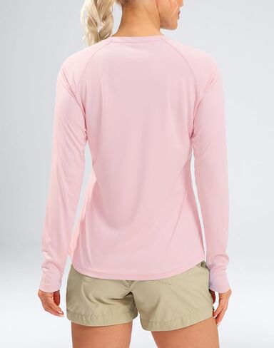 Women's UPF 50+ Sun Shirts Long Sleeve UV Protection Rash Guard Lightweight Quick Dry Workout Hiking Tops for Women in Saudi Arabia