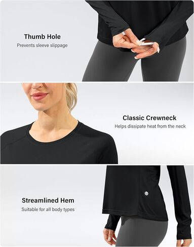 Women's UPF 50+ Sun Shirts Long Sleeve UV Protection Rash Guard Lightweight Quick Dry Workout Hiking Tops for Women in Saudi Arabia