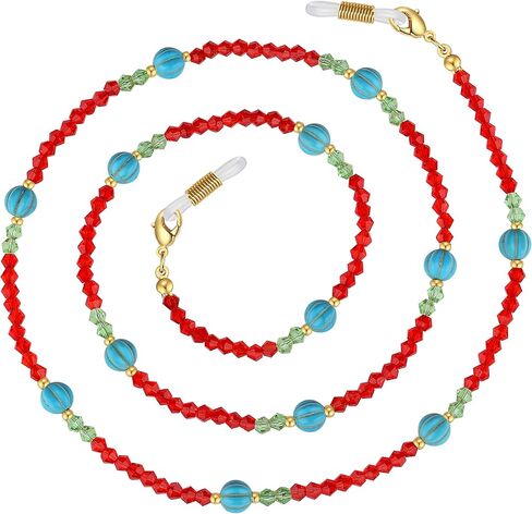 Crystal Beaded Glasses Chain-Sunglass Lanyards for Women and Teen-Girl-Stylish Glasses Accessories in Saudi Arabia