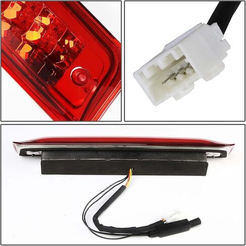 DNA MOTORING 3BL-DRAM09-LED-BK Black Housing LED High Mount 3rd Third Brake Light [Compatible with 09-17 Dodge Ram 1500 2500 3500] in Saudi Arabia