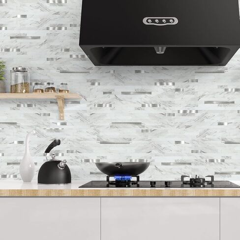 16 Pieces Peel and Stick PVC Mosaic Backsplash,for Kitchen Backsplash,Etc in Saudi Arabia