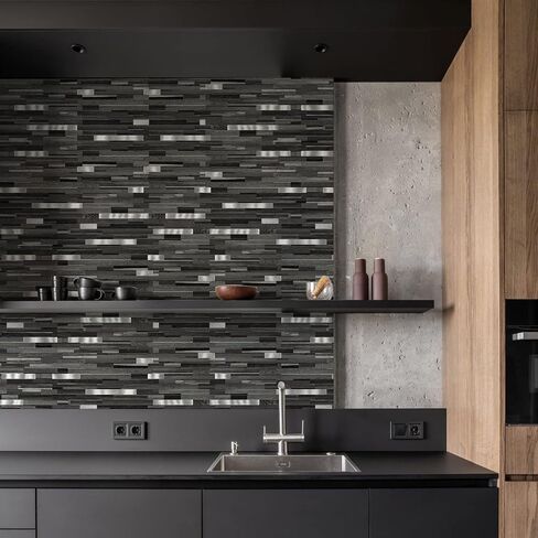 16 Pieces Peel and Stick PVC Mosaic Backsplash,for Kitchen Backsplash,Etc in Saudi Arabia