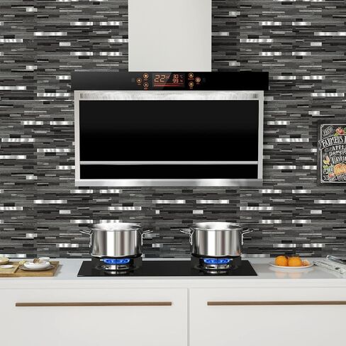 16 Pieces Peel and Stick PVC Mosaic Backsplash,for Kitchen Backsplash,Etc in Saudi Arabia