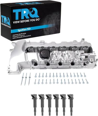 TRQ Ignition Kit Ignition Coil Valve Cover Compatible with 07-16 BMW in Saudi Arabia