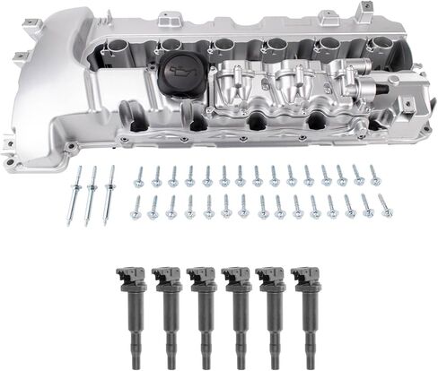 TRQ Ignition Kit Ignition Coil Valve Cover Compatible with 07-16 BMW in Saudi Arabia