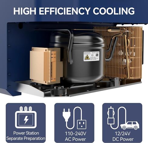 Car Refrigerator Portable 12V Fridge 32 Quart 12 Volt Freezer Compressor Cooler 12V/24V DC 110～240 V AC for Truck Van RV Camper SUV and Home Use in Kuwait