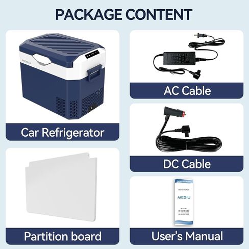 Car Refrigerator Portable 12V Fridge 32 Quart 12 Volt Freezer Compressor Cooler 12V/24V DC 110～240 V AC for Truck Van RV Camper SUV and Home Use in Kuwait