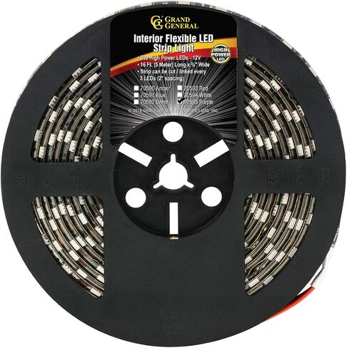 GG Grand General 70595 Premium Flexible 16ft 5050 LED Strip Light Waterproof (for Interior Use, Purple) in Saudi Arabia