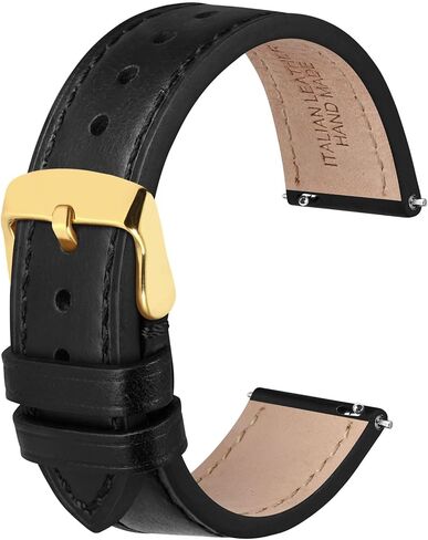 Anbeer أحزمة ساعة جلدية سريعة الإصدار، أحزمة ساعة أصلية للرجال والنساء، 18 مم 20 مم 22 مم حزام ساعة من الجلد الإيطالي، إبزيم من الفولاذ المقاوم للصدأ in Kuwait