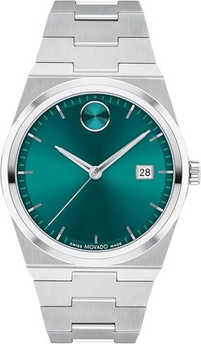 Movado Bold Quest Men's Sport Watch - Swiss Quartz Movement, Stainless Steel Link Bracelet - 5 ATM Water Resistance - Luxury Fashion Timepiece for Him - 40mm in Kuwait