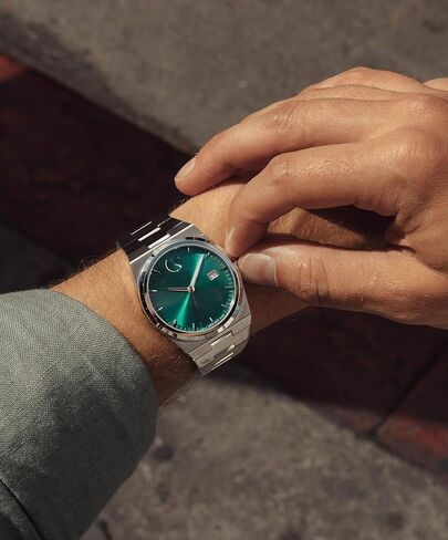 Movado Bold Quest Men's Sport Watch - Swiss Quartz Movement, Stainless Steel Link Bracelet - 5 ATM Water Resistance - Luxury Fashion Timepiece for Him - 40mm in Kuwait