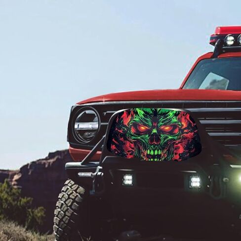 Fire Skeleton Winch Protection Cover Winch Cover Waterproof, Heavy Duty Waterproof Dust-Proof Winch Protection Cover Indoor/Outdoor - (23" x 11" x 11") in Kuwait