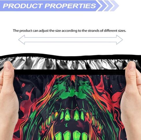 Fire Skeleton Winch Protection Cover Winch Cover Waterproof, Heavy Duty Waterproof Dust-Proof Winch Protection Cover Indoor/Outdoor - (23" x 11" x 11") in Kuwait