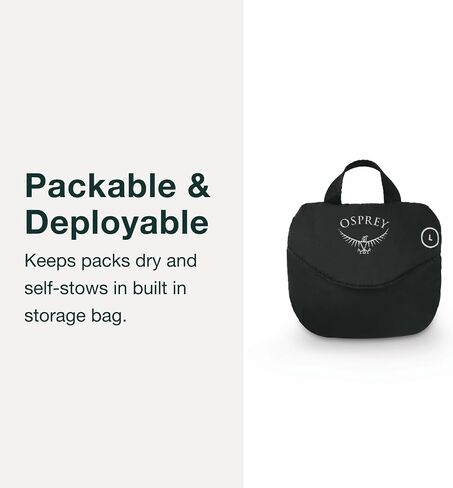 Osprey Ultralight Raincover for Backpack, Black, Medium in Saudi Arabia