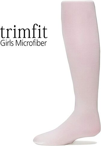 Trimfit Girls Microfiber Tights, Stretchy Footed Kids Dance Leggings, 3 Pack in Saudi Arabia