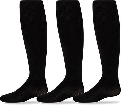 Trimfit Girls Microfiber Tights, Stretchy Footed Kids Dance Leggings, 3 Pack in Saudi Arabia