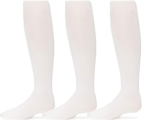 Trimfit Girls Microfiber Tights, Stretchy Footed Kids Dance Leggings, 3 Pack in Saudi Arabia