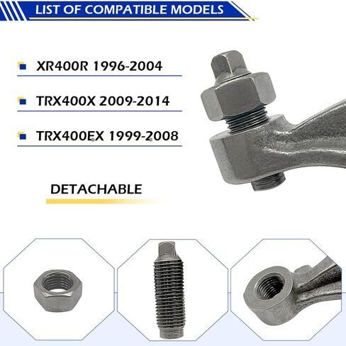 8pcs 400ex Rocker ARM متوافق مع Honda Sportrax 400 TRX400EX TRX400X 1999-2014 XR400R 1996-2004 OEM# 14431-KCY-670 14421-KCY-671 14411-KCY-670 in Saudi Arabia