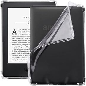 WALNEW Clear Stand Case for 6" Kindle Paperwhite Prior to 2018(Model No.EY21 or DP75SDI), Soft Transparent TPU Cover with Enhanced Corners for Old Generation Kindle Paperwhite Prior to 2018