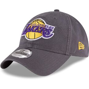 NBA Los Angeles Lakers Adult Men NBA Core Classic 9Twenty Adjustable Cap,OSFA,Gray