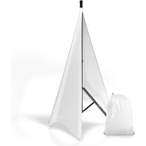 Pyle DJ Speaker/Light, Universal Compatibility & Mountable, for Tripod Stands, 2 Sided (White), (PSCRIM2W.5)