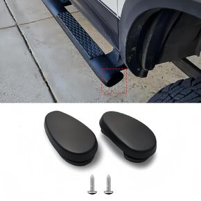 Chrome Tubular Running Board End Cap Cover for 2009-2020 Dodge RAM,Side Step Bar End Cap Set Replace 68044463AB