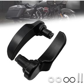 مجموعة مزالج سرج الدراجة النارية من الألومنيوم رافع غطاء السرج متوافق مع Harley Touring CVO Road King Street Glide Electra Glide Ultra Limited 2014 2015 2016 2017 2018 2019 2020 2021 2022 in Kuwait