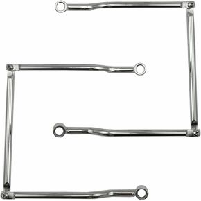 Saddlebag Support Bars Brackets For SUZUKI YAMAHA KAWASAKI (Black)