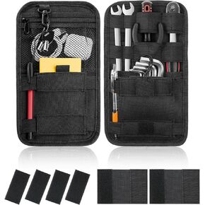 Amazicha Saddlebag Organizer Hard Saddle Bag Storage Tools Black Compatible for Harley Touring Street Glide/Electra Glide/Road King/Road Glide