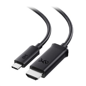 Cable Matters Short USB C to HDMI Cable, Supporting 4K 60Hz (USB-C to HDMI Cable) in Black 3.3 ft - Thunderbolt 4 / USB4 Compatible with iPhone 15 Pro Max Plus, MacBook Pro, Dell XPS 13, Surface Pro