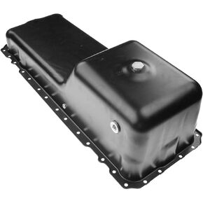 A-Premium Engine Oil Pan Sump with Drain Plug Compatible with Caterpillar 3126 3126B C7 L6 7.2L Diesel Turbocharged Engine
