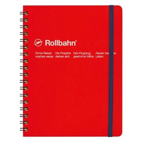 Roruban Memo Pad with the Pocket B6 Grid 70 Pages Red