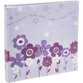 Pioneer Photo Albums 200 Pocket Printed Lavender Blooms Design Photo Album for 4 by 6-Inch Prints