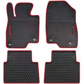 Car Floor Mats Custom Fit for Mazda 3 2024 2023 2022 2021 2020 2019 /Mazda CX-30 2020-2022 Odorless Washable Heavy Duty Rubber (All Weather) Floor Liners Front and Rear Set Black