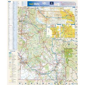 Idaho State Wall Map - 14.75" x 17.75" Paper