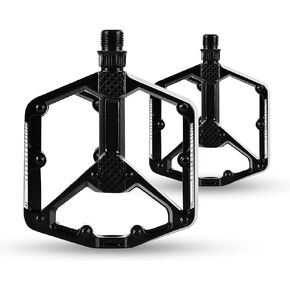 Universal Bike Pedals with Anti-Skid Pins Lightweight Aluminum Alloy Platform Pedal Footpegs for MTB Mountain Road Bicycle Flat Pedal