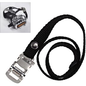 2pcs Bike Pedal Clips Strap Anti-Slip Foot Pedal Universal Wheel Stabilizer Straps Spinning Cycling Shoe Toe Casing Tie Rope for Indoor Outdoor Road Mountain Exercise Stationary Bike