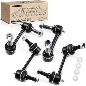 A-Premium Set of 4, Front & Rear Sway Bar Links Kit Stabilizer Bar Links, Compatible with Chevrolet Trailblazer (EXT), SSR, GMC Envoy, Buick Rainier, Saab 9-7x, Isuzu Ascender, Oldsmobile Bravada
