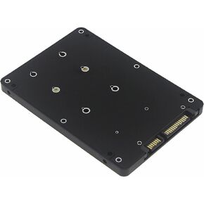 Mini PCI-E mSATA SSD to 2.5" SATA Adapter Card with Case-Black