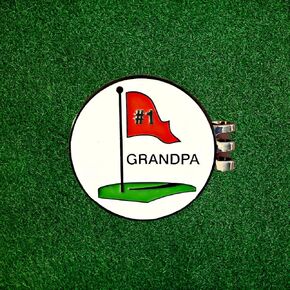 مشبك قبعة جولف إيموجي مضحك مع علامة كروية مغناطيسية من المينا in Kuwait