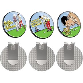 مجموعة هدايا الجولف K9King المكونة من 6 قطع - علامات كرة الجولف جيلمور ومشبك قبعة الجولف المغناطيسية - مجموعة خضراء - ملحقات جولف مضحكة للرجال والنساء للاعبي الجولف in Kuwait