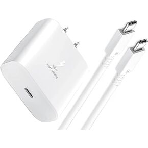 Samsung S23 S24 Ultra Super Fast Charger 45W USB C Super Fast Charging Wall Charger Block with 6FT Type C Charger Cable for Samsung Galaxy S24/S23/S22/S21/Ultra/Plus,Note 20/10,Galaxy Tab,Z Fold/ZFlip